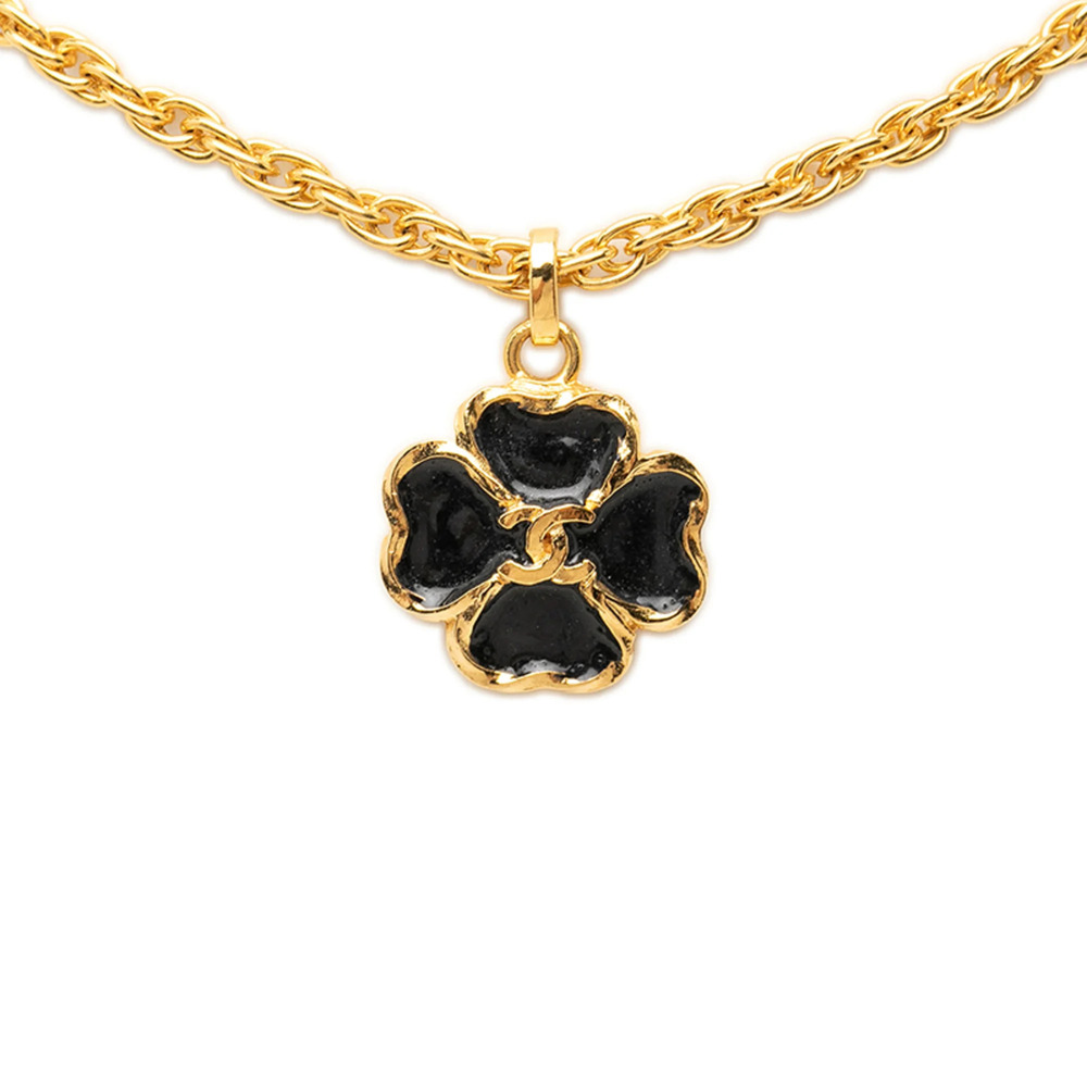 CHANEL Gold Logo Necklace